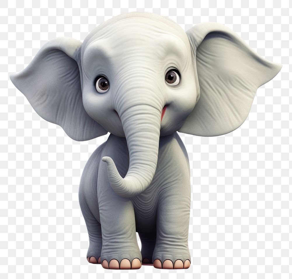 PNG Elephant wildlife cartoon mammal. AI generated Image by rawpixel.