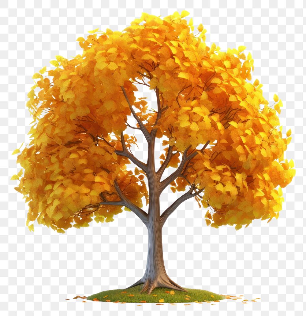 PNG Tree autumn plant art. AI generated Image by rawpixel.