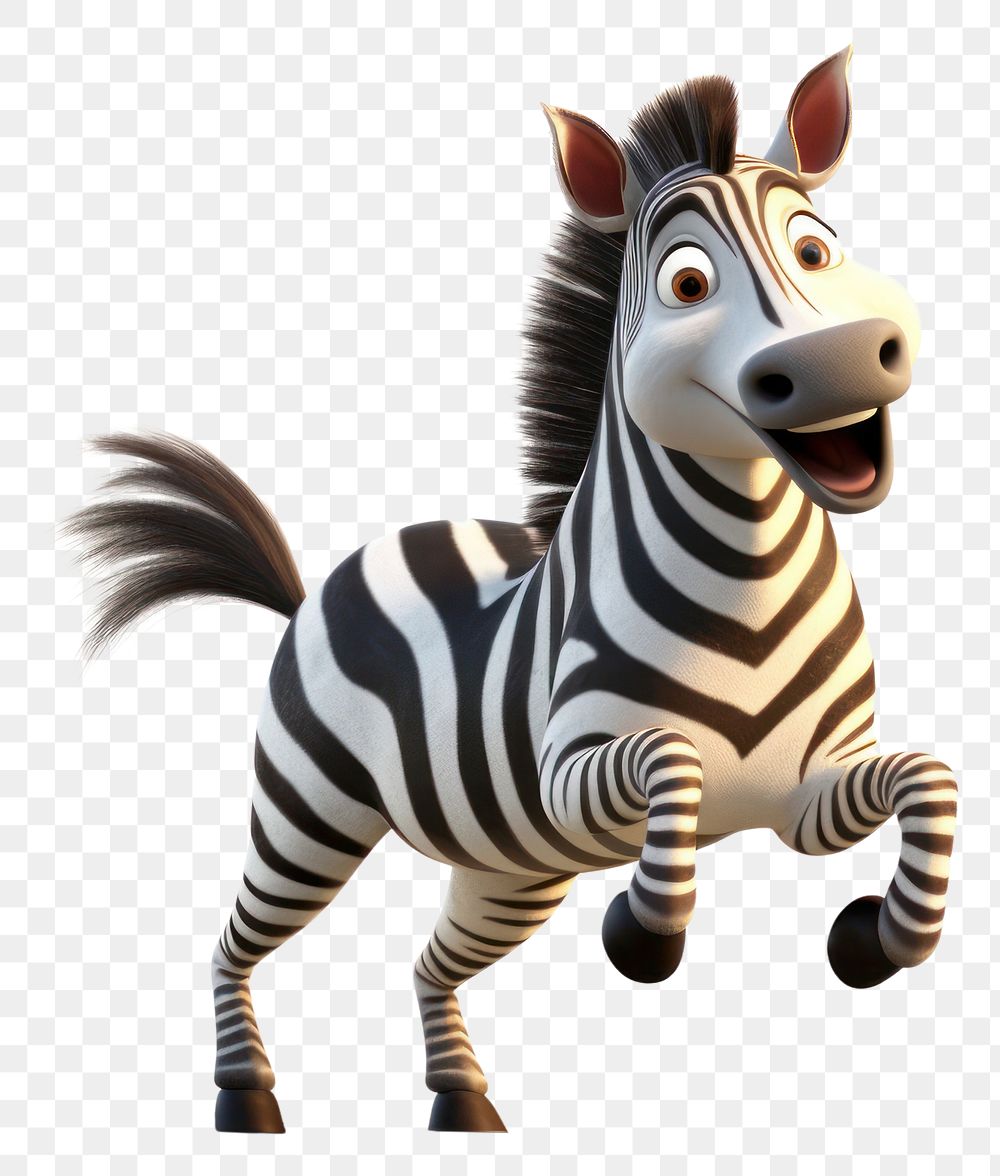 PNG Plains zebra cartoon mammal animal. AI generated Image by rawpixel.