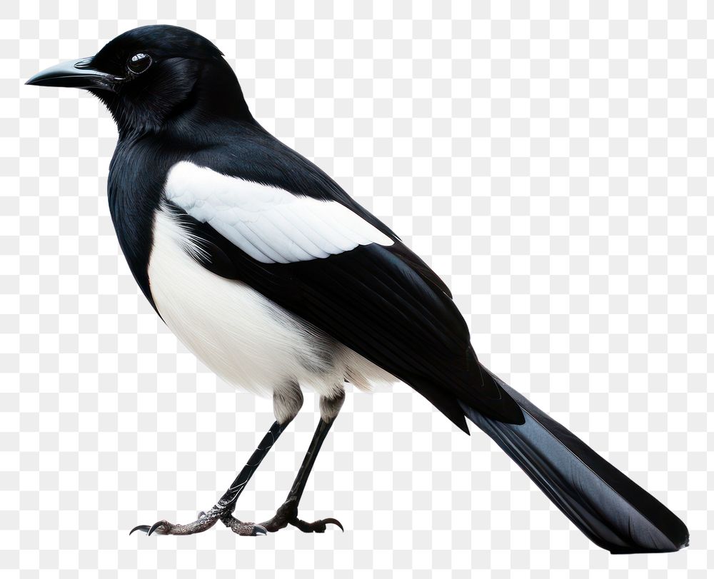 PNG Magpie bird animal magpie white. 