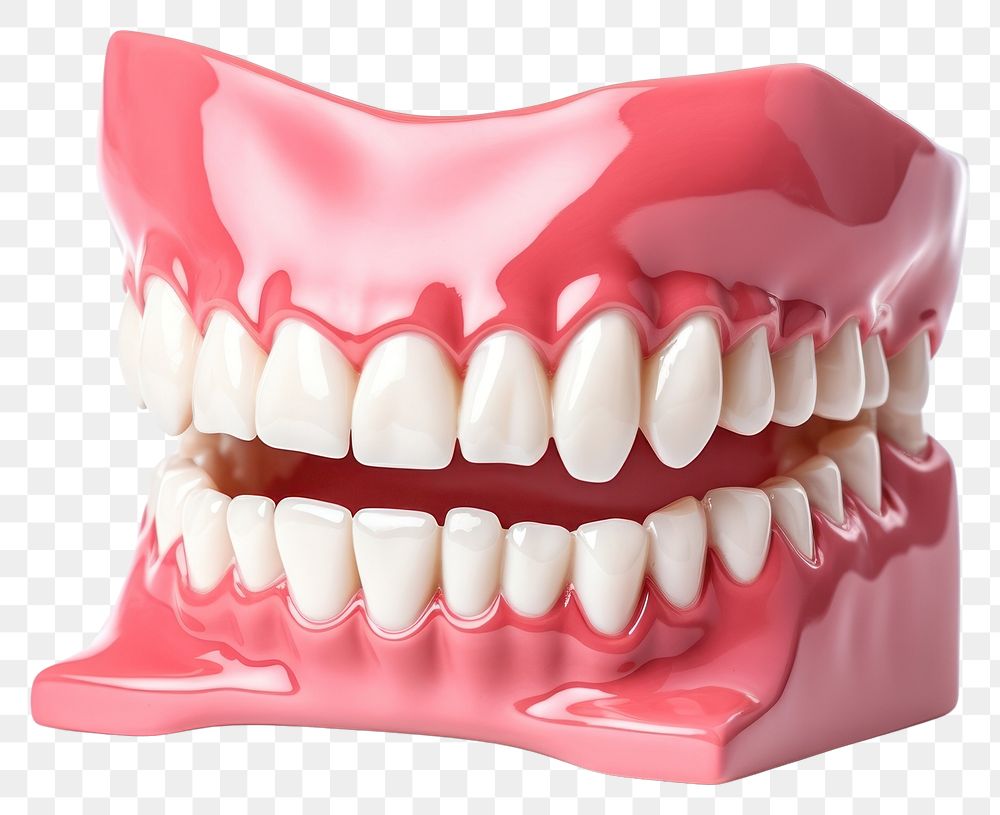 PNG Dentist dental model teeth jaw white background. AI generated Image by rawpixel.
