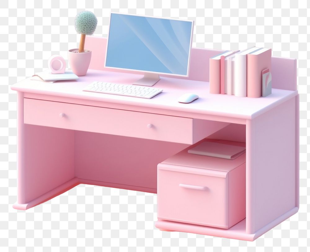 PNG Computer desk furniture table. 