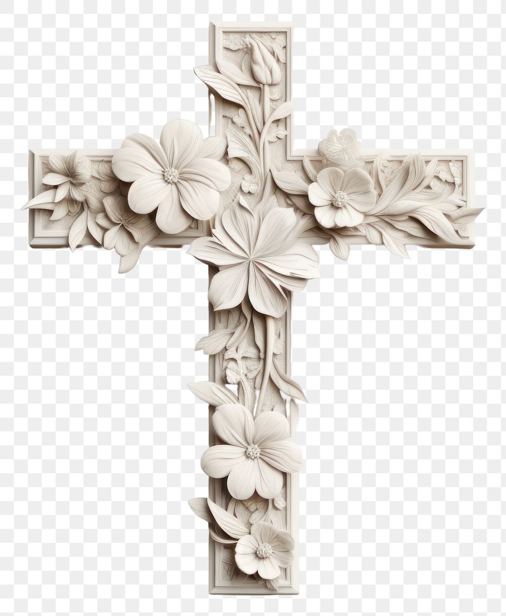 PNG Christian cross crucifix symbol white. AI generated Image by rawpixel.