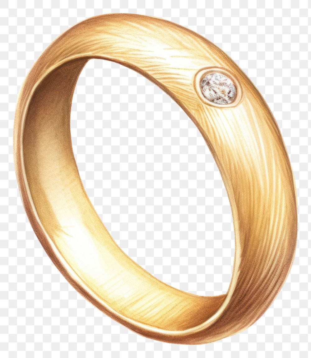 PNG Gold ring jewelry diamond white background. AI generated Image by rawpixel.