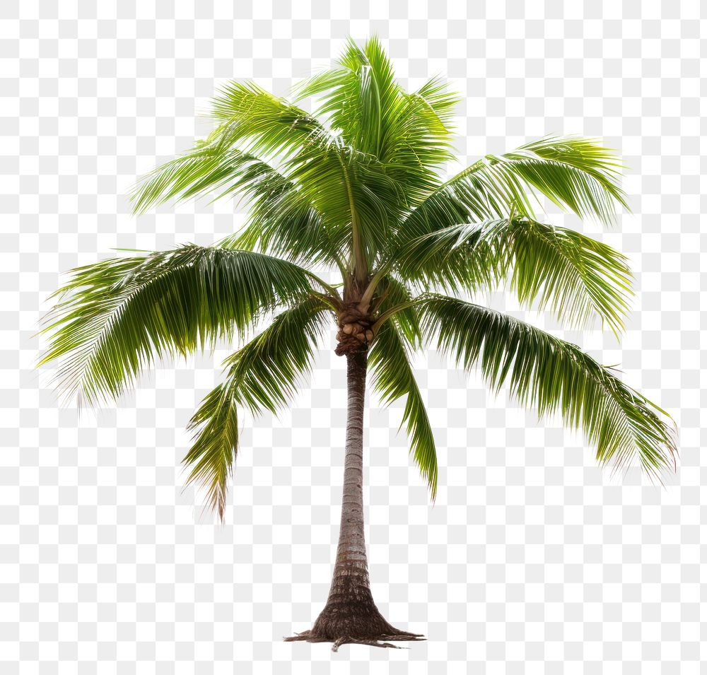 PNG Coconut tree plant white background. AI generated Image by rawpixel.