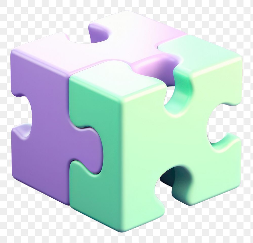 PNG Puzzle purple green incomplete. AI generated Image by rawpixel.