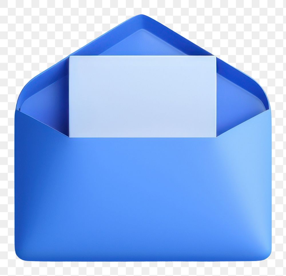 PNG Envelope letter blue letterbox. 