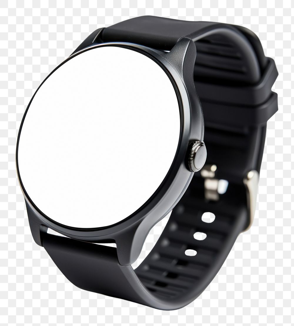PNG Wristwatch technology screen smart watch. AI generated Image by rawpixel.