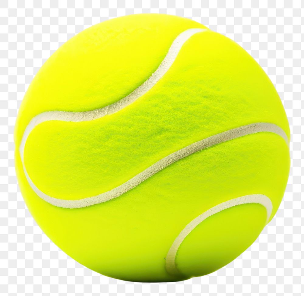 PNG Tennis ball sports white background. AI generated Image by rawpixel.