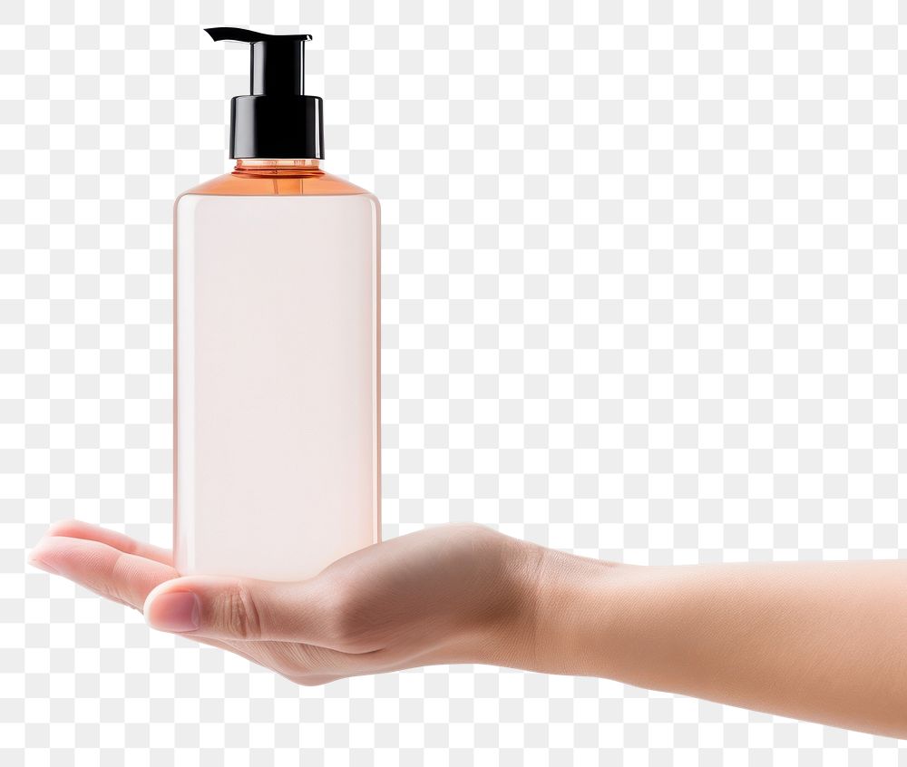 PNG Bottle cosmetics perfume holding. 