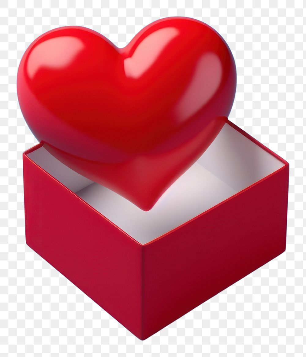 PNG Symbol heart box celebration. 