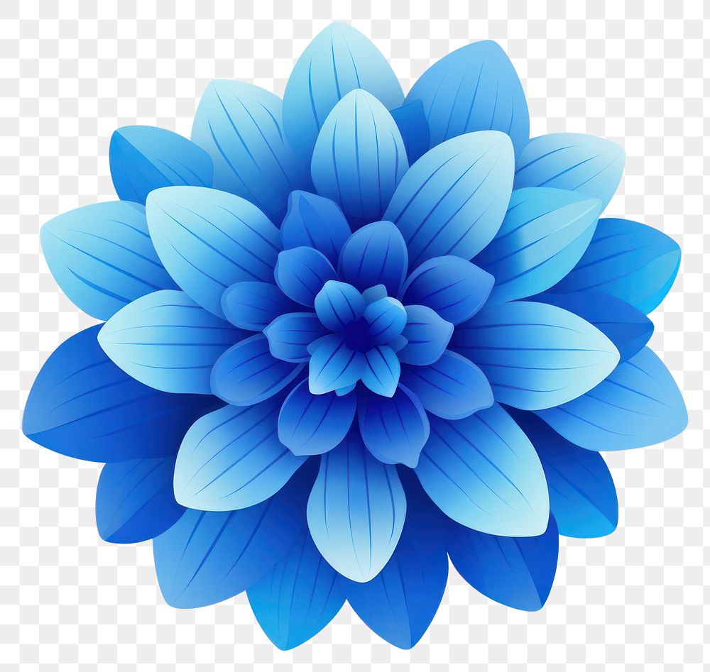 PNG Blue Flower flower dahlia plant. 