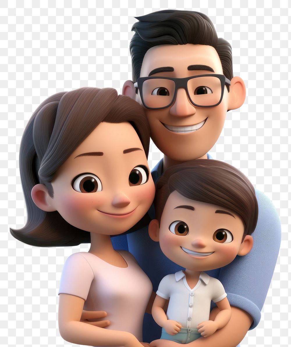 PNG Baby smiling cartoon father. AI generated Image by rawpixel.