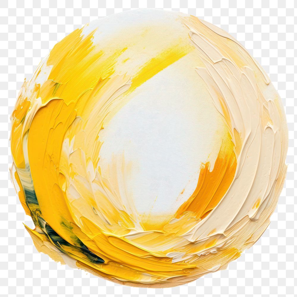 PNG Circle yellow shape white background. AI generated Image by rawpixel.