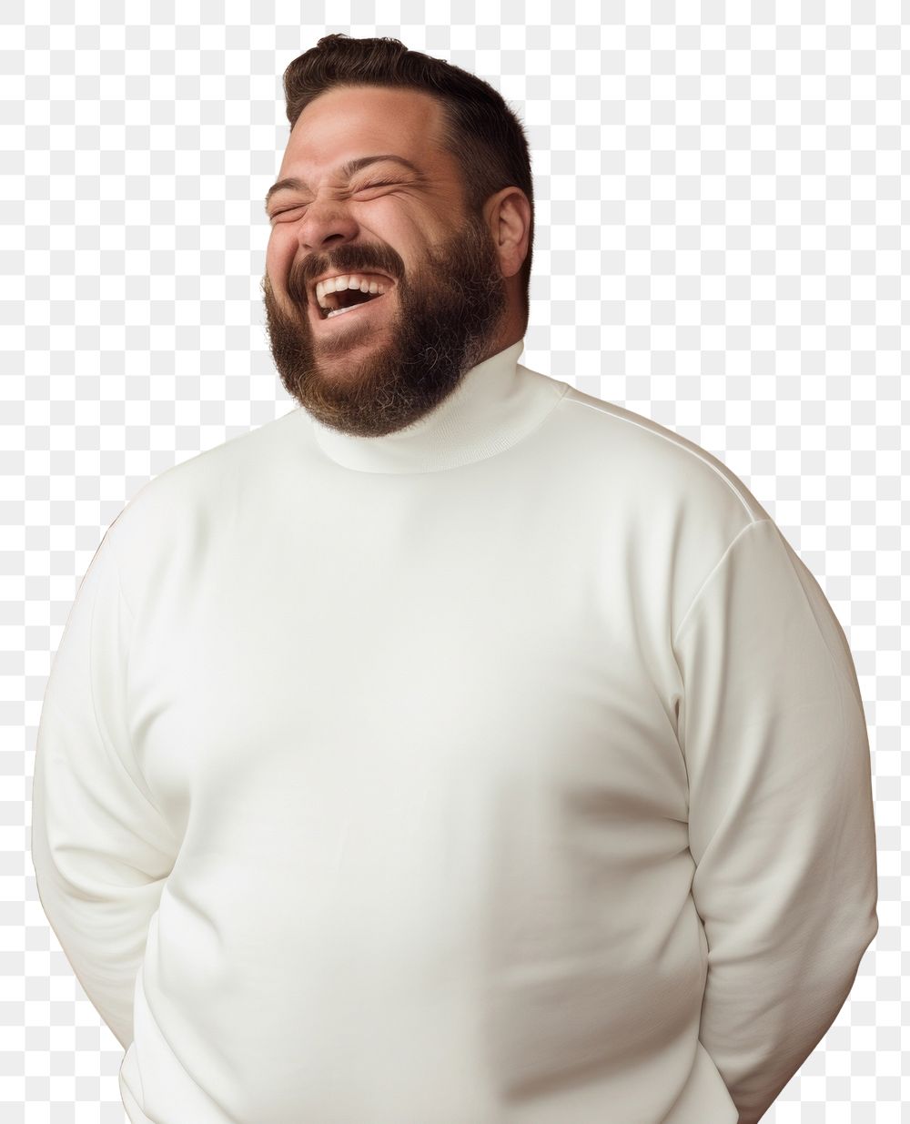 PNG Laughing adult man studio shot. AI generated Image by rawpixel.