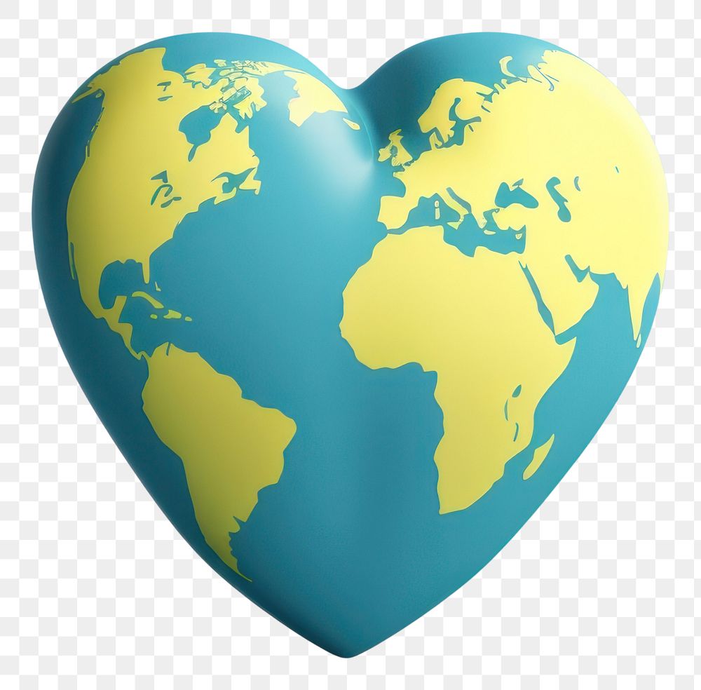 PNG Symbol shape heart earth. AI generated Image by rawpixel.