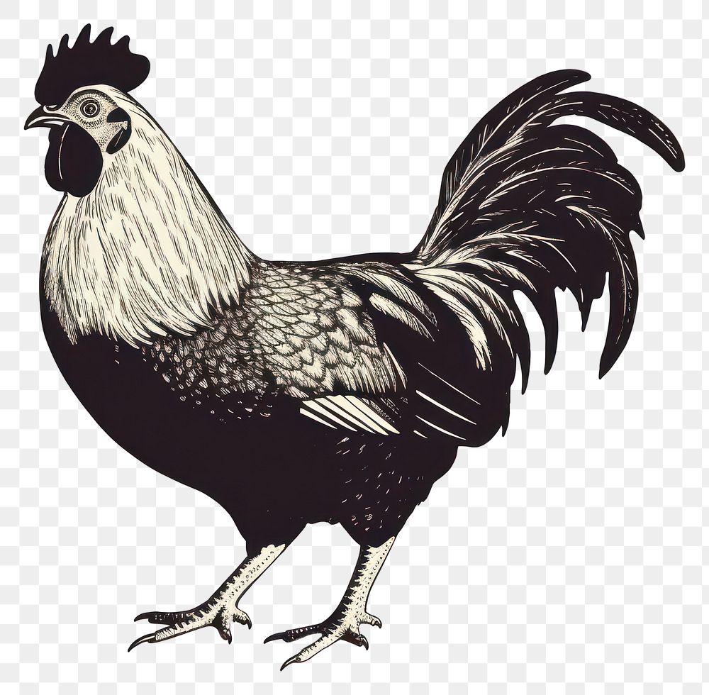 PNG Chicken poultry animal black. 