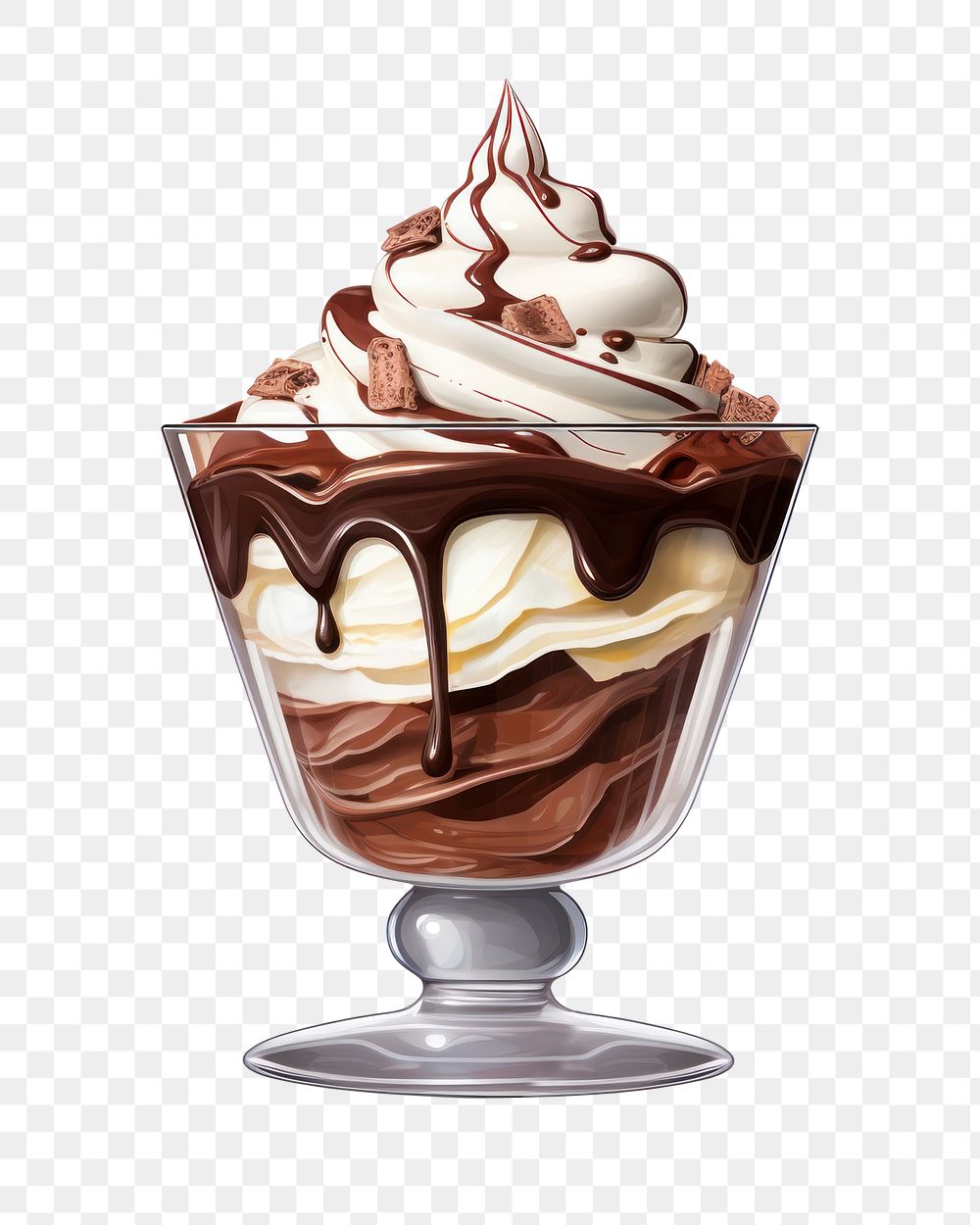 Dessert sundae cream food. AI | Premium PNG - rawpixel