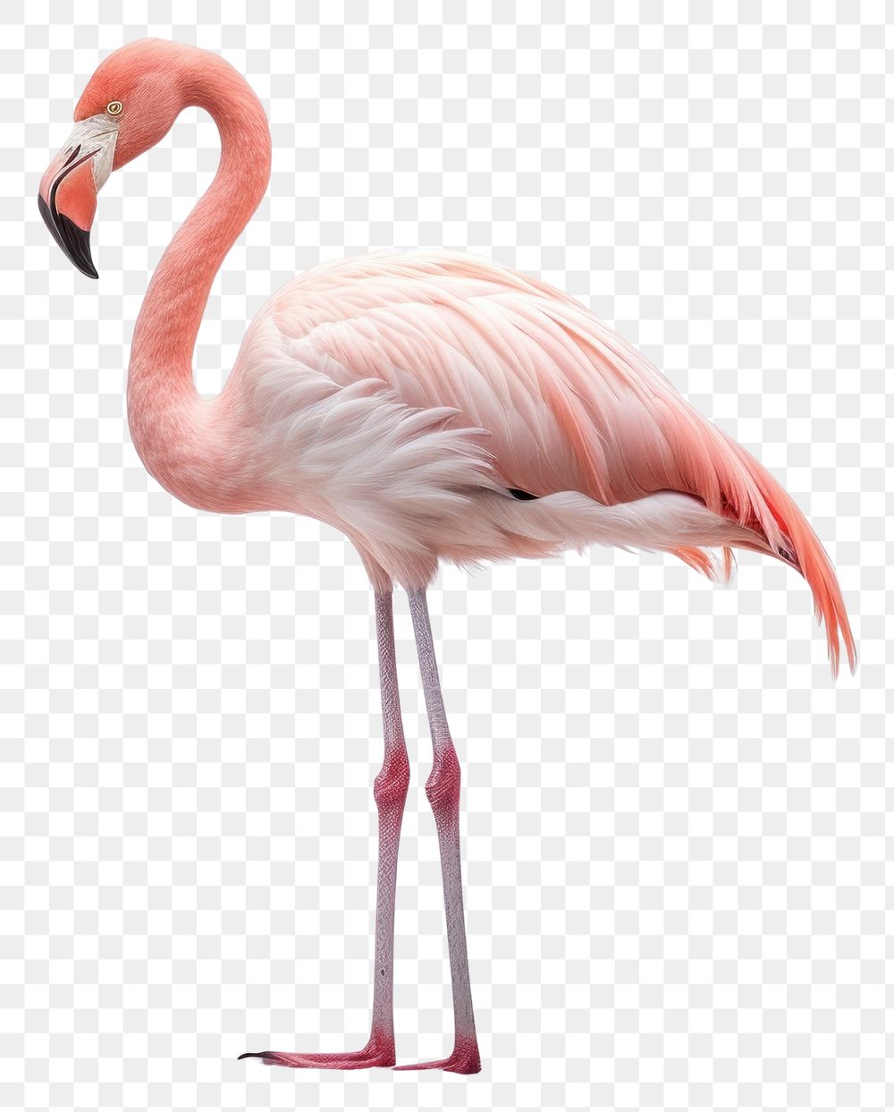 PNG  Flamingo animal bird spoonbill. AI generated Image by rawpixel.