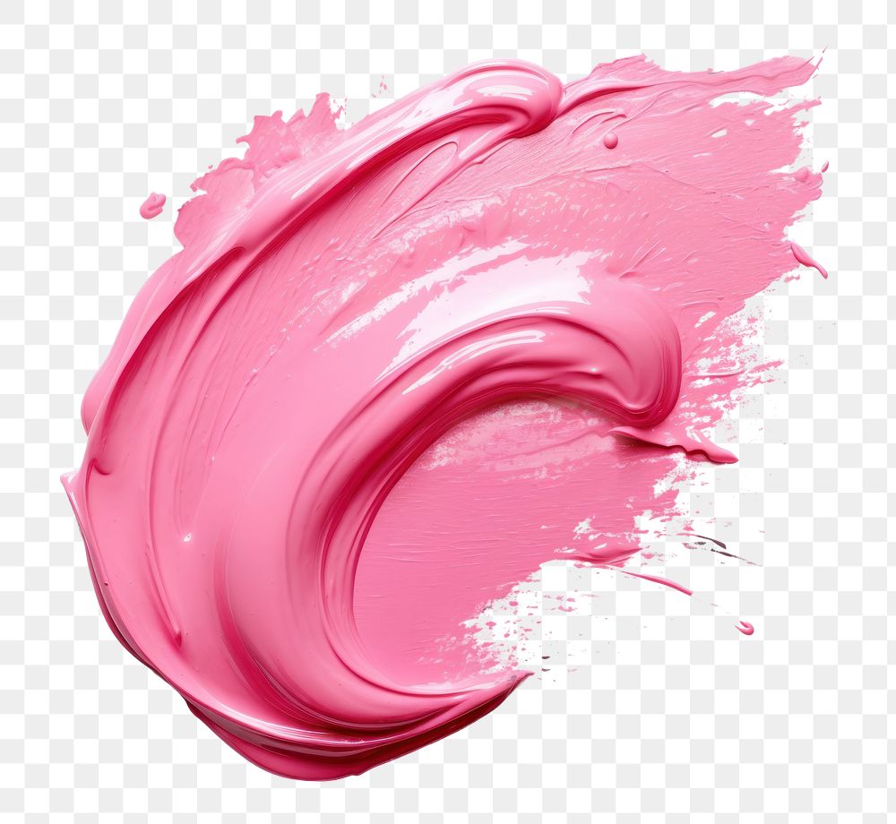 PNG Pink white background splattered cosmetics