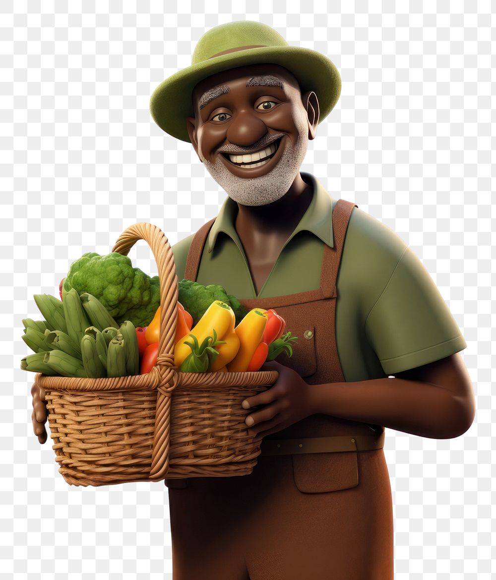 PNG Basket vegetable gardening portrait. AI generated Image by rawpixel.