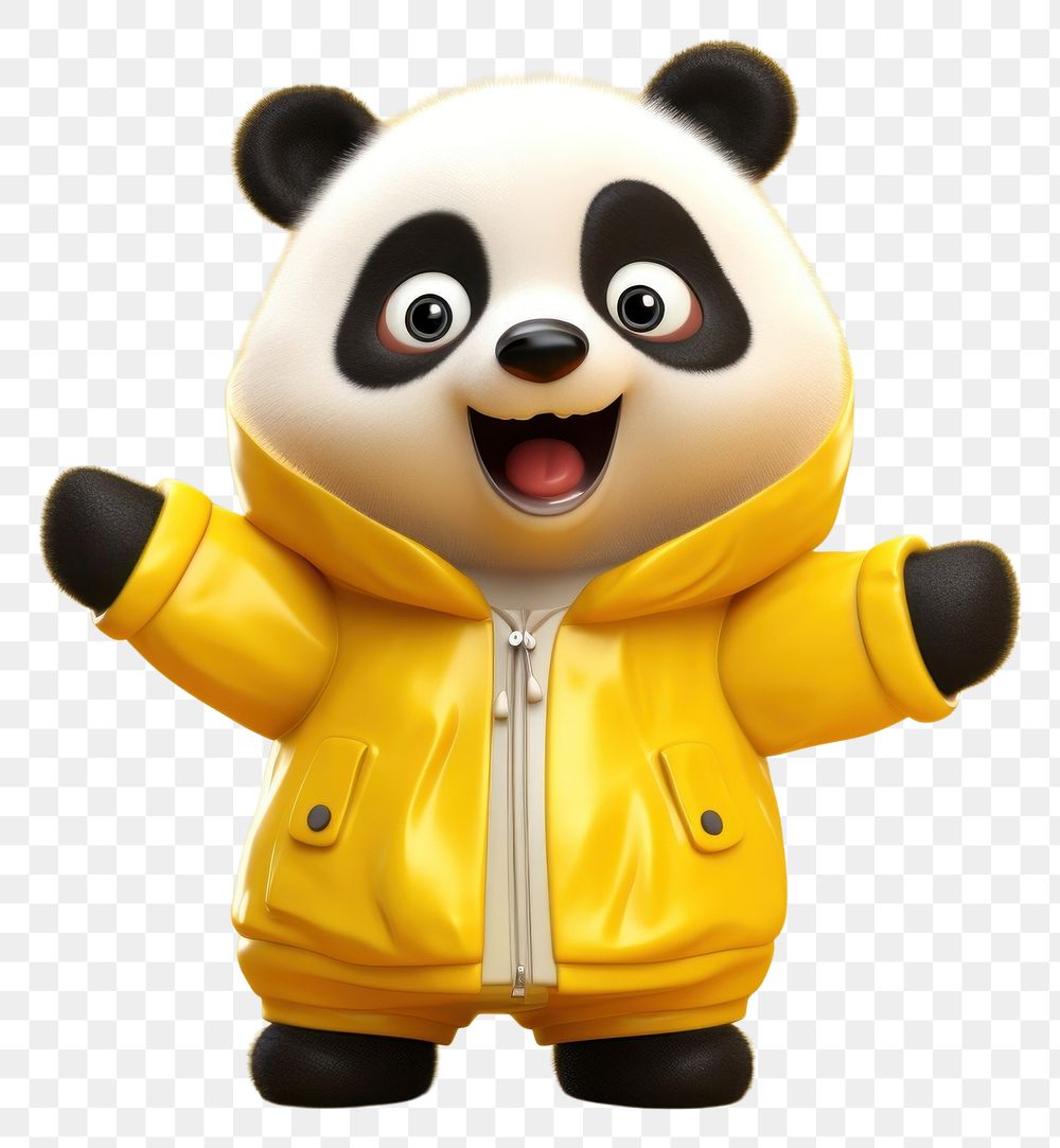 PNG Yellow panda cute bear