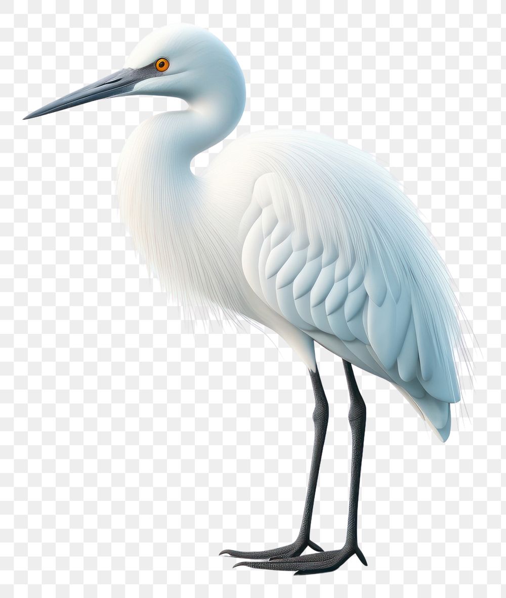 PNG Animal heron white egret. AI generated Image by rawpixel.