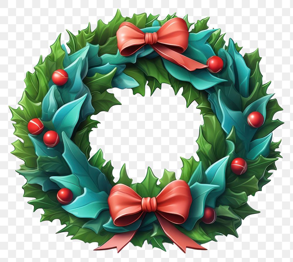 PNG Wreath celebration decoration christmas. AI generated Image by rawpixel.