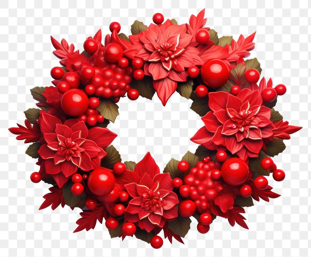 PNG Wreath christmas white background celebration. AI generated Image by rawpixel.
