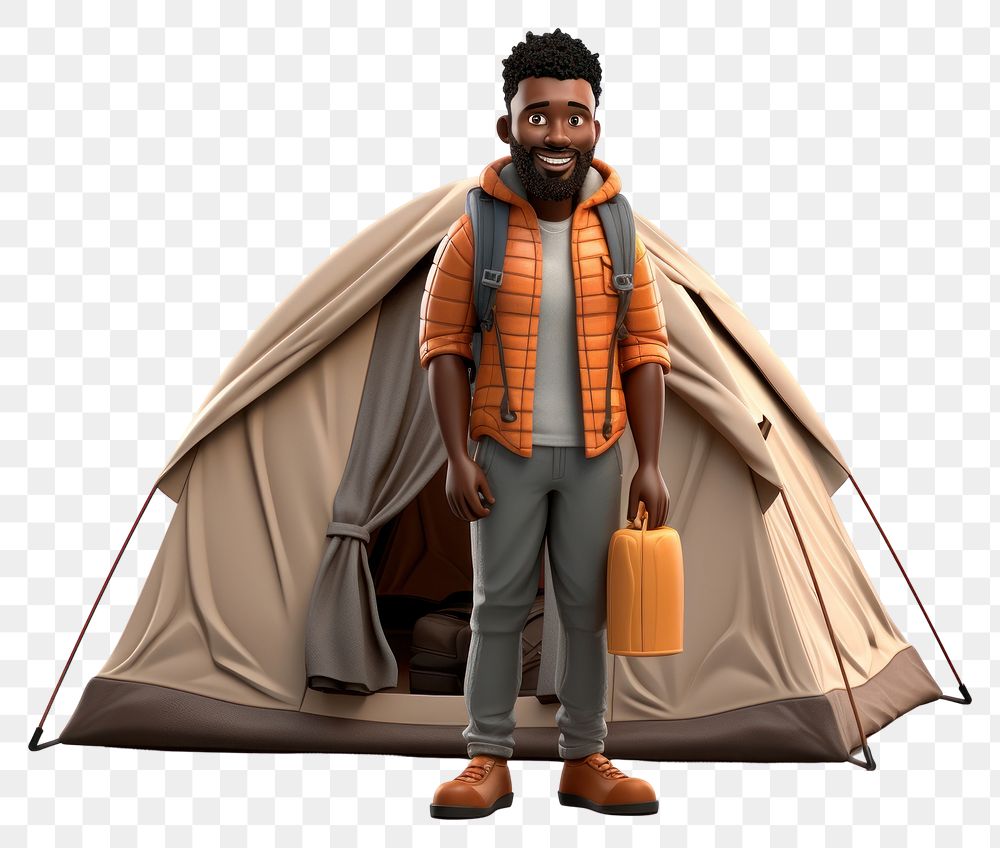PNG Adult tent outdoors camping. AI generated Image by rawpixel.