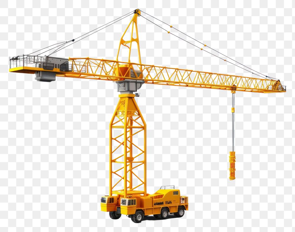PNG Construction vehicle construction crane transparent background. AI generated Image by rawpixel.