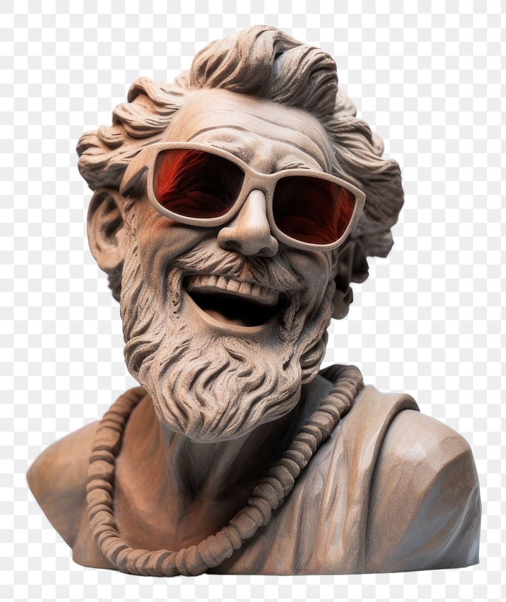 PNG Sunglasses sculpture statue art. AI generated Image by rawpixel.