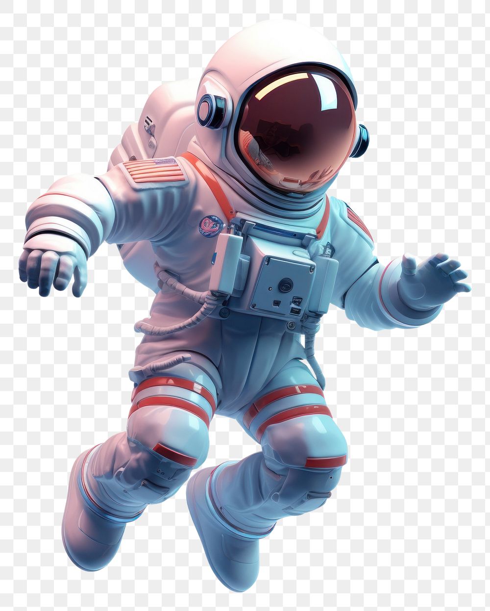 PNG Space parachuting futuristic astronaut. AI generated Image by rawpixel.