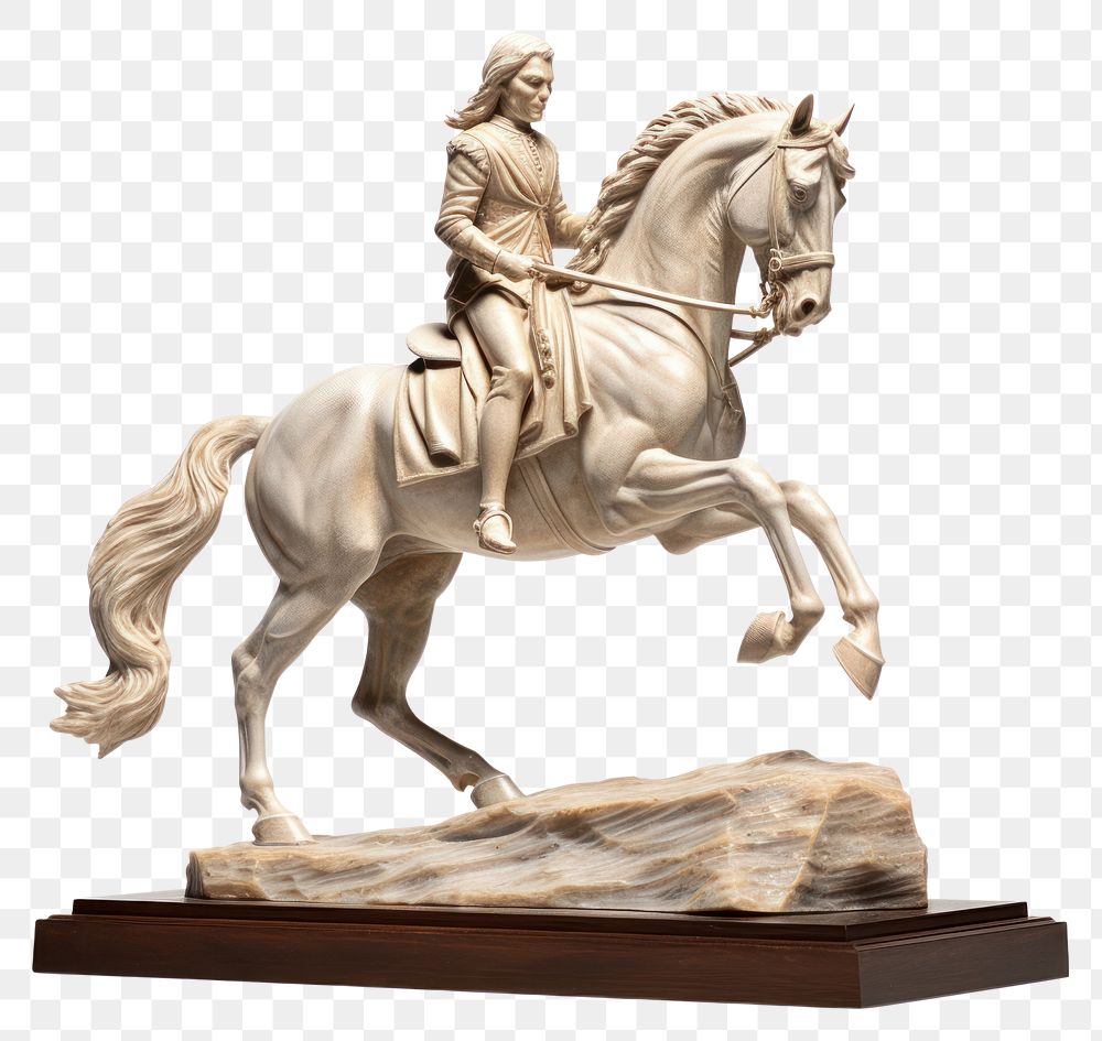 PNG Sculpture horse figurine statue. AI generated Image by rawpixel.