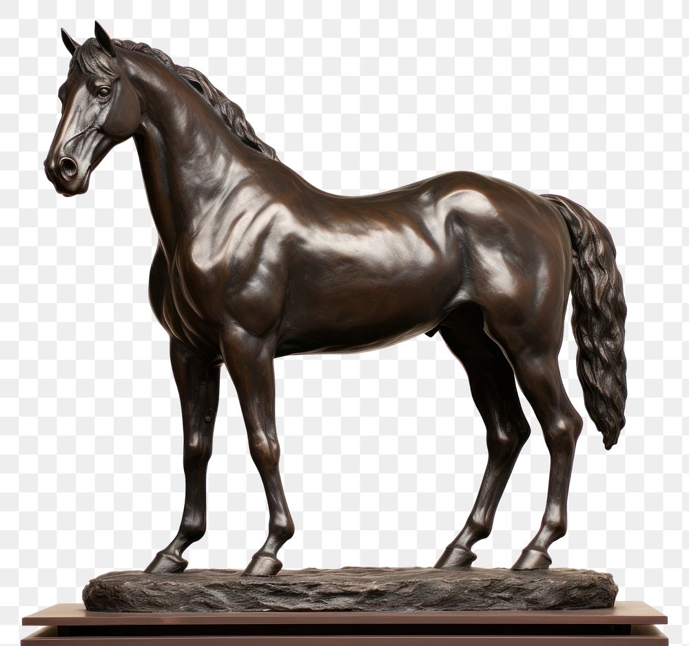 PNG Horse sculpture stallion figurine. AI generated Image by rawpixel.