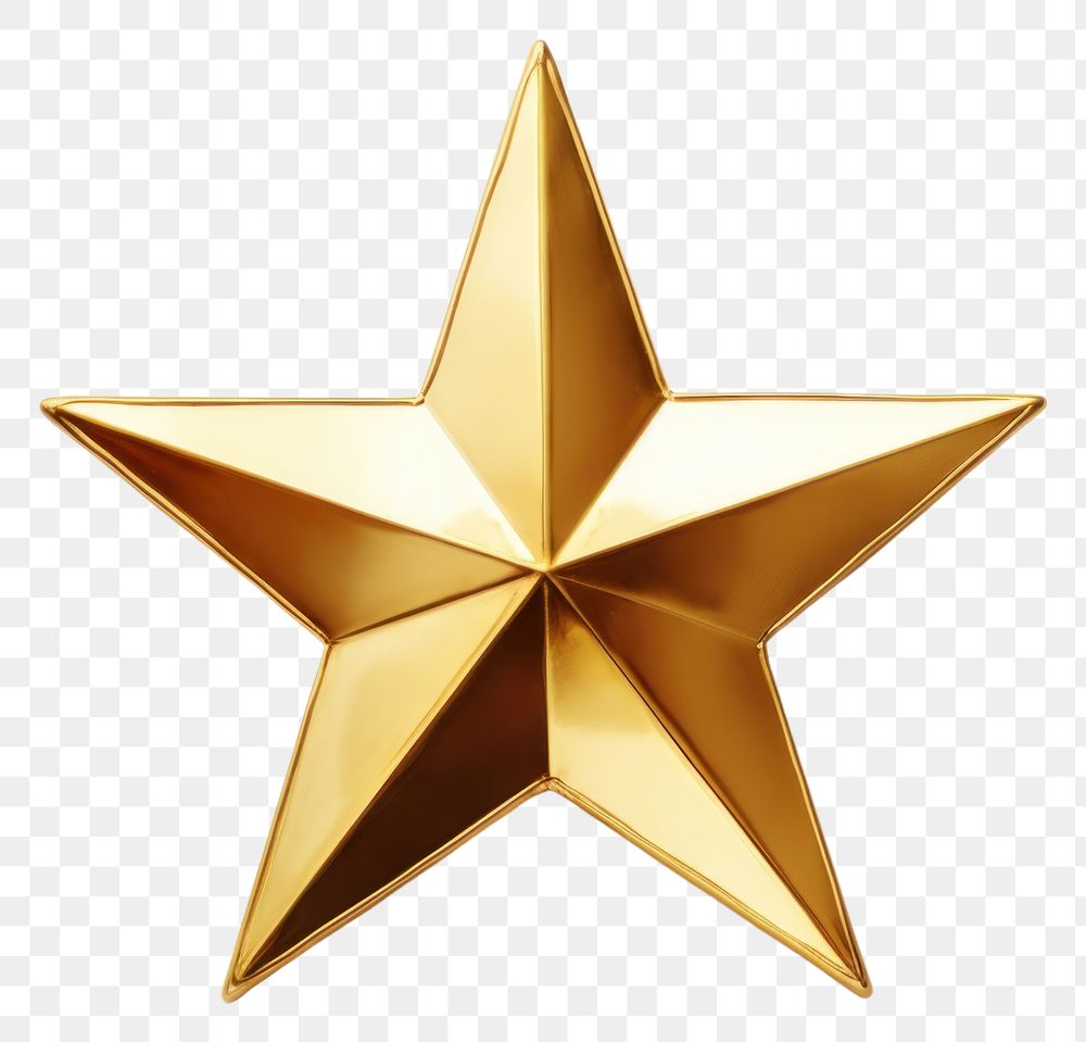 PNG Gold symbol star transparent background