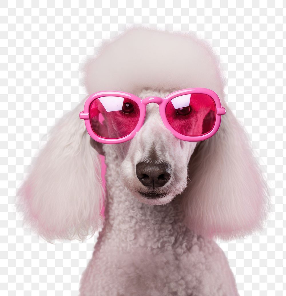 PNG Sunglasses mammal poodle animal transparent background