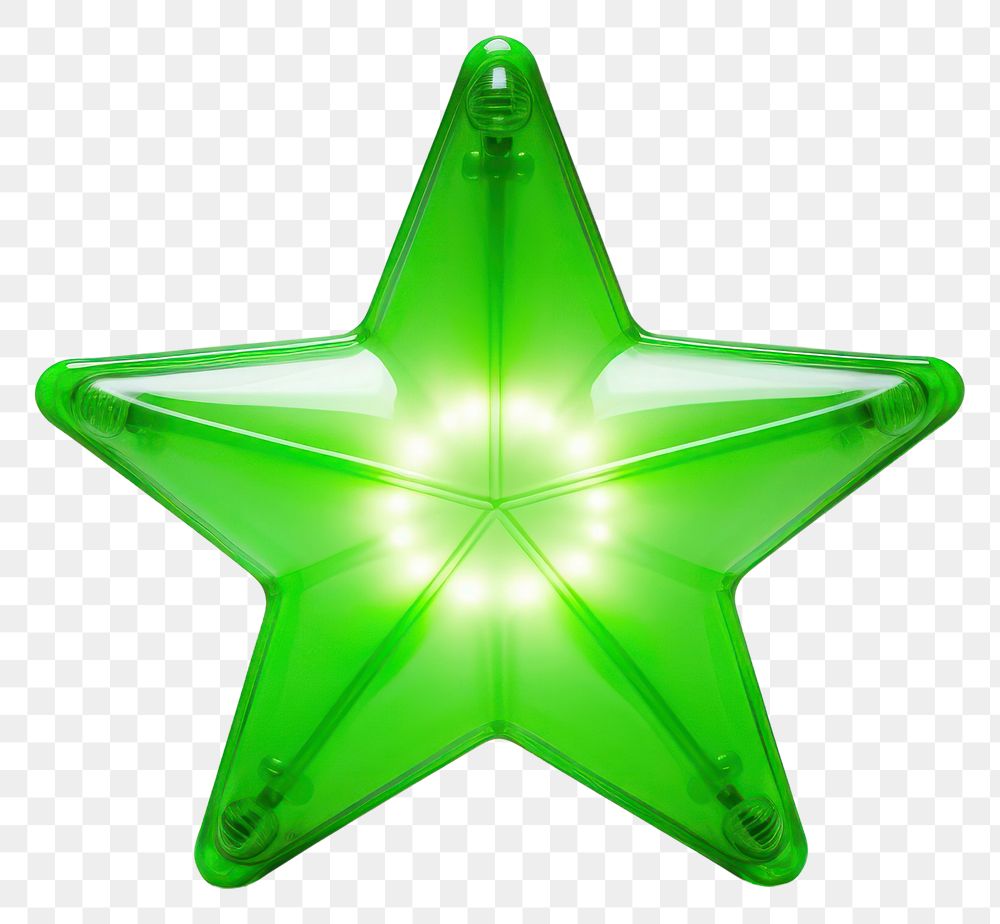 PNG Green symbol star transparent background