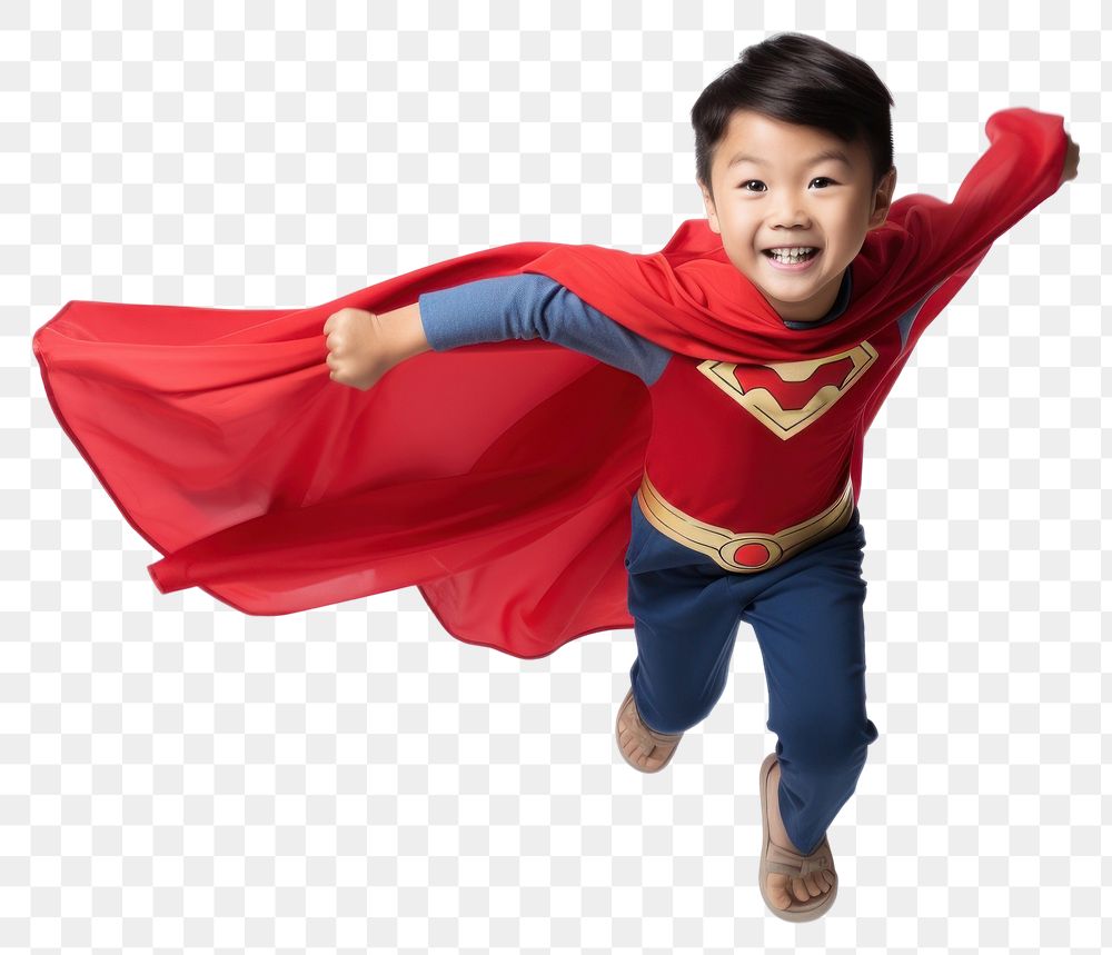 PNG Child superhero portrait costume. 