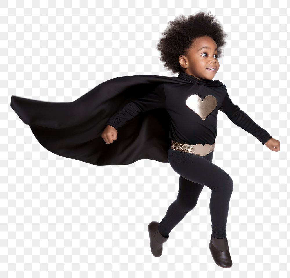 PNG Dancing costume child black. AI generated Image by rawpixel.