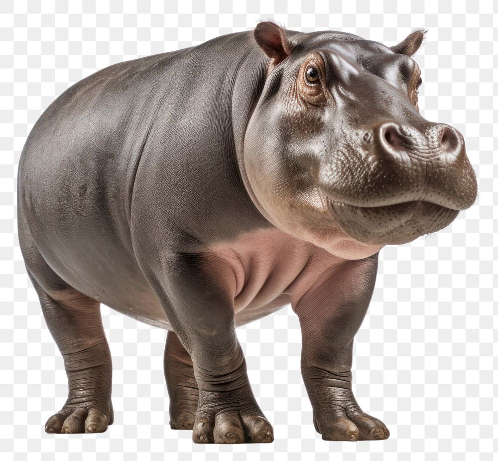 PNG Pygmy hippopotamus wildlife animal mammal. AI generated Image by rawpixel.