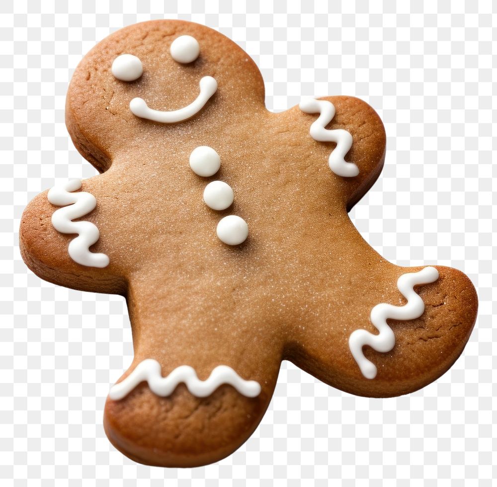 PNG Gingerbread cookie dessert holiday transparent background