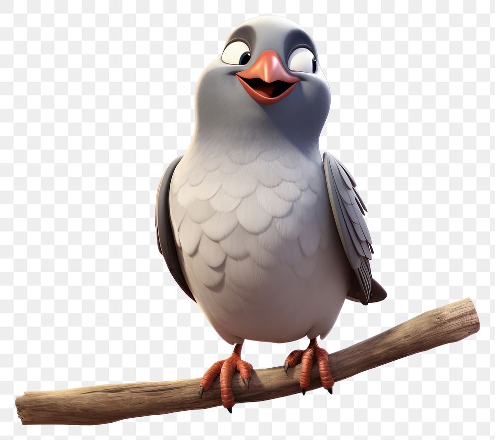 PNG Pigeon cartoon animal bird. AI generated Image by rawpixel.