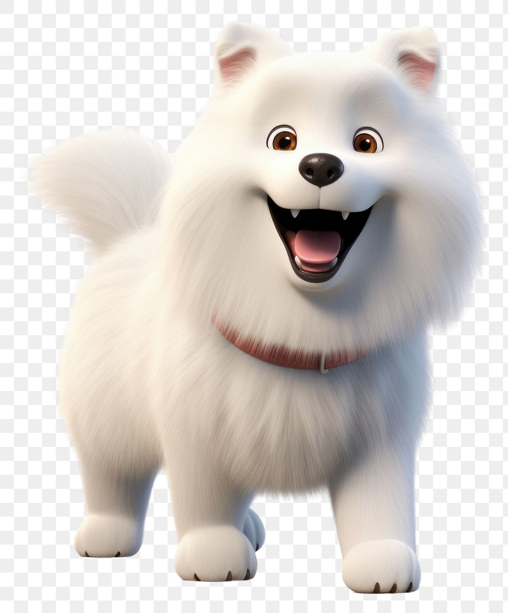 PNG Dog samoyed cartoon mammal. 