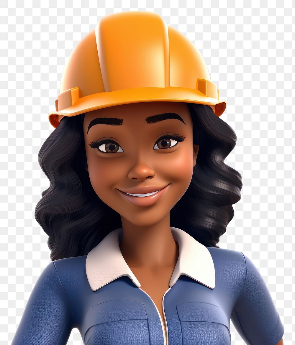 PNG Cartoon hardhat helmet adult. 