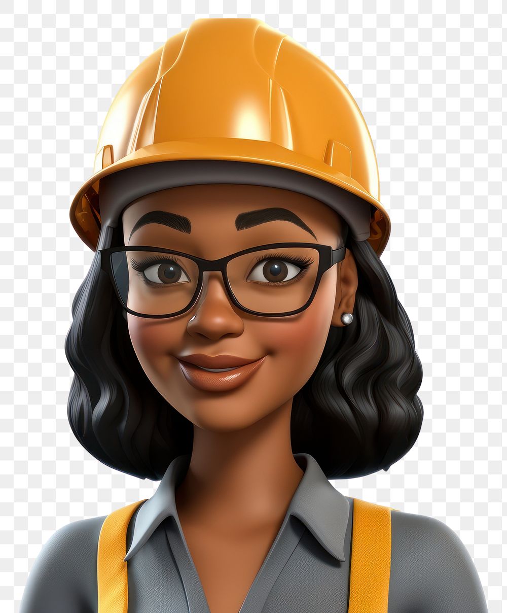 PNG Cartoon hardhat helmet adult. AI generated Image by rawpixel.