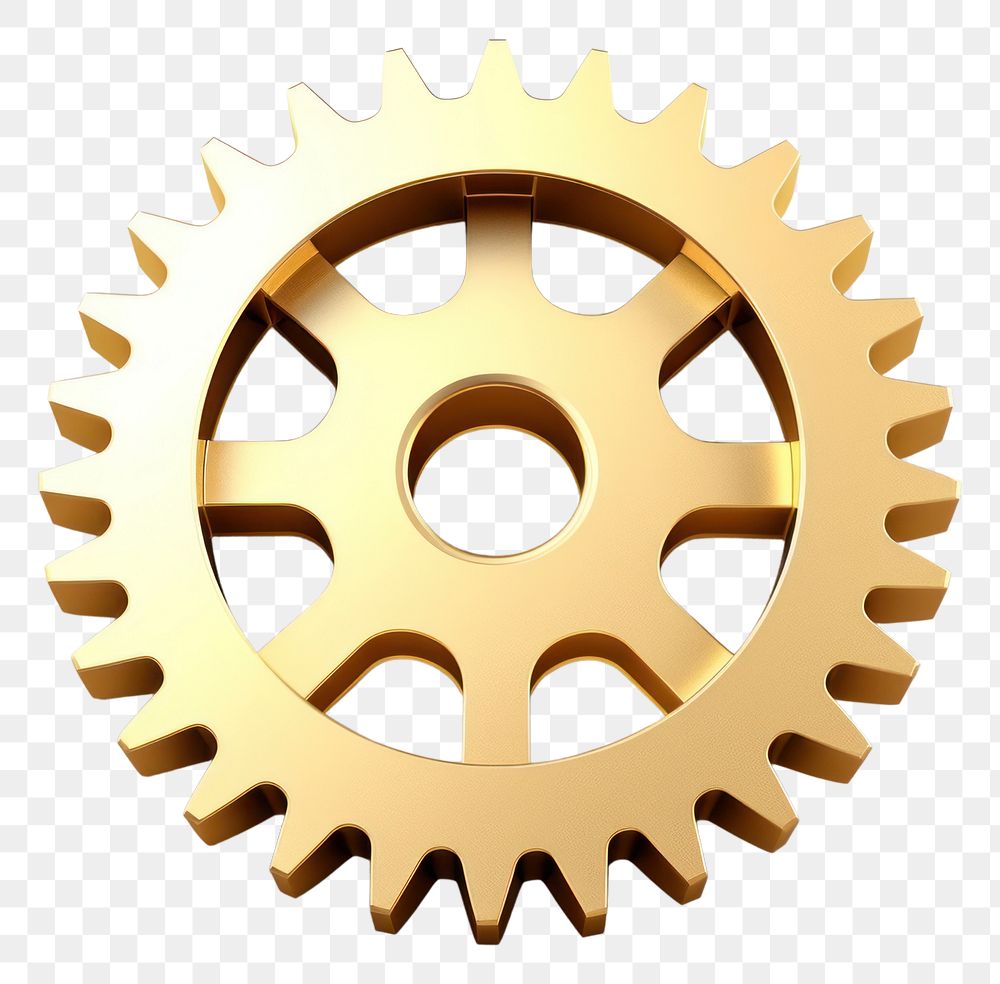 PNG Gear wheel white background clockworks. AI generated Image by rawpixel.