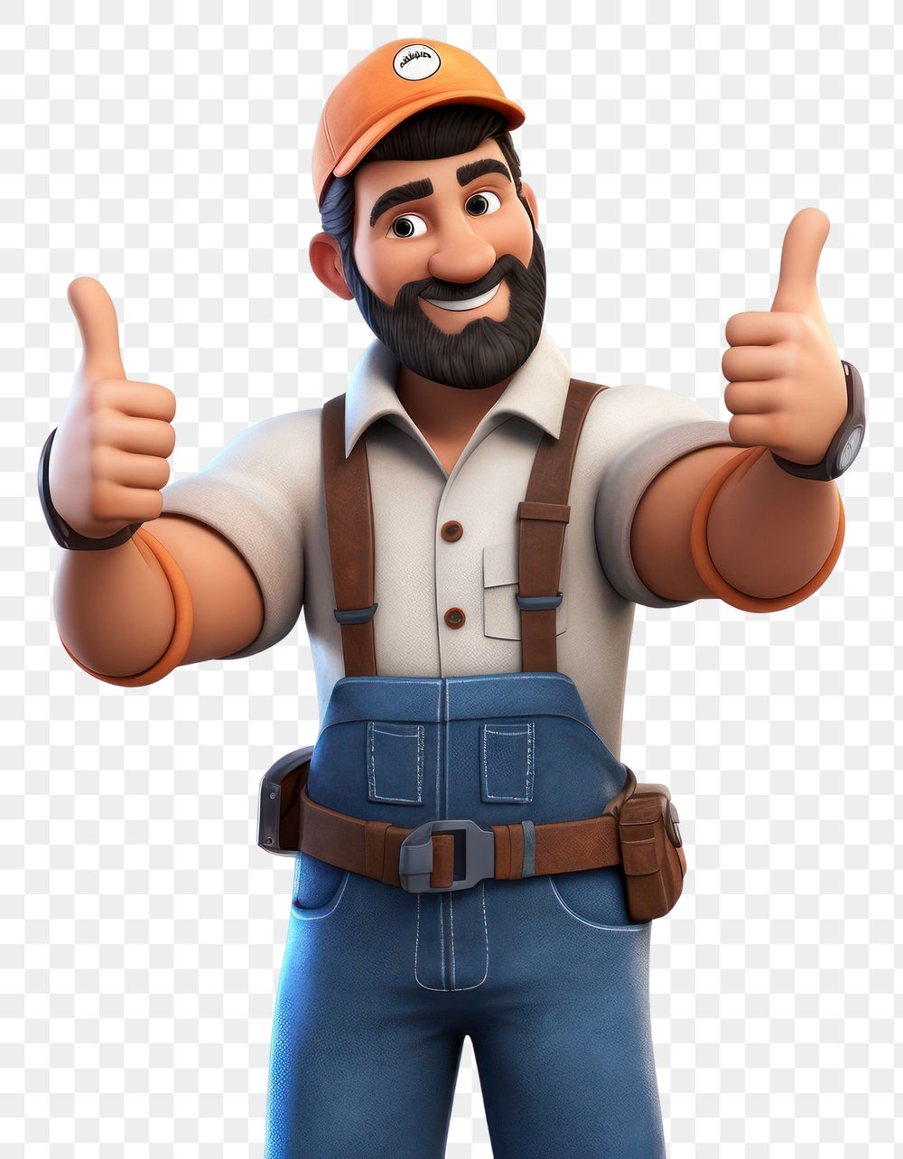 PNG Handyman smiling cartoon adult. 