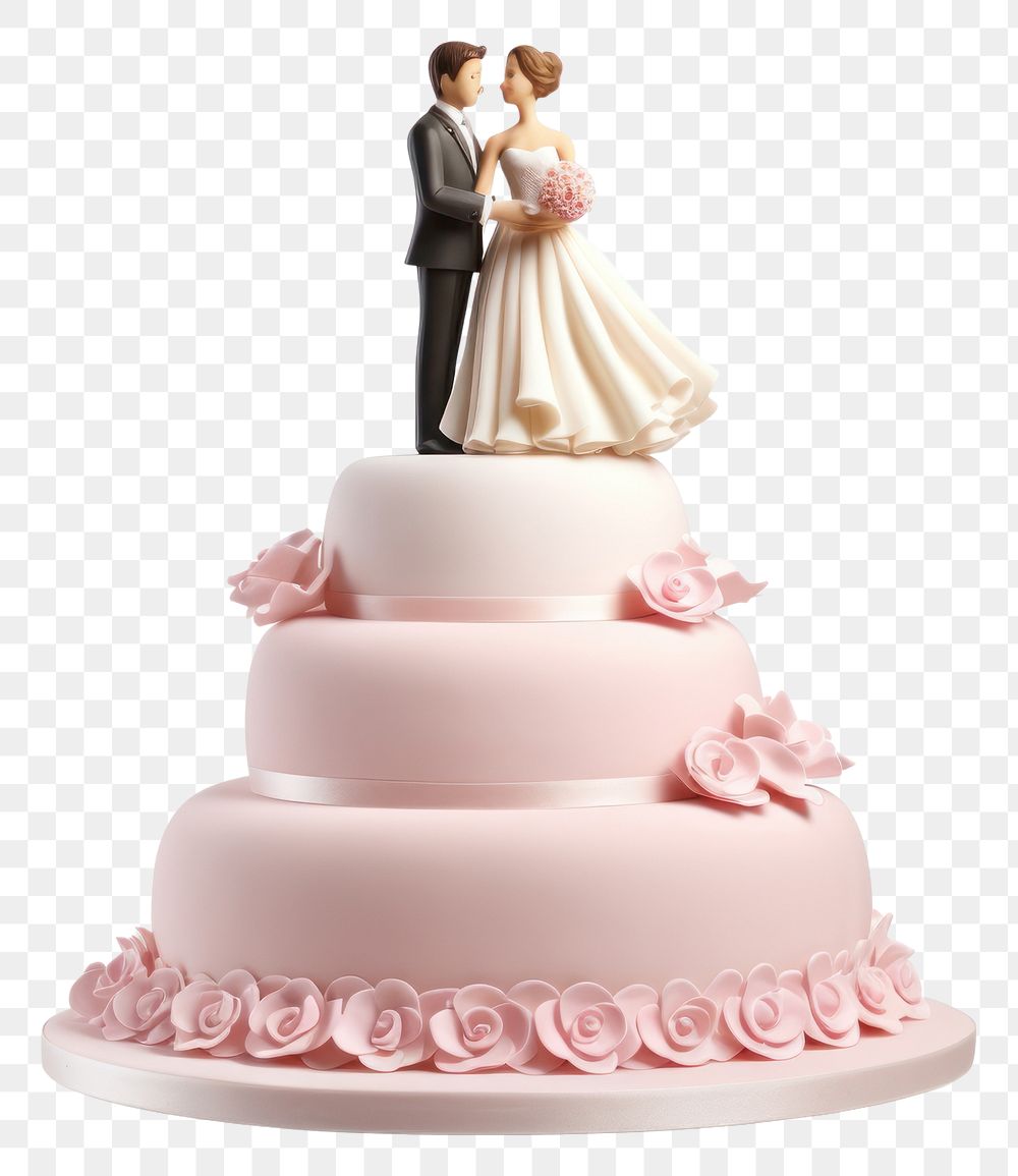 PNG Wedding cake dessert cream. AI generated Image by rawpixel.