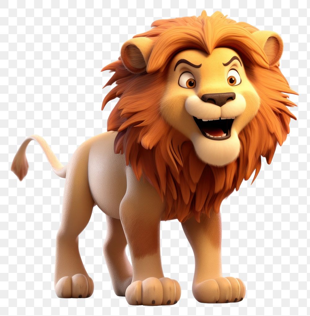 PNG Cartoon mammal animal lion. 